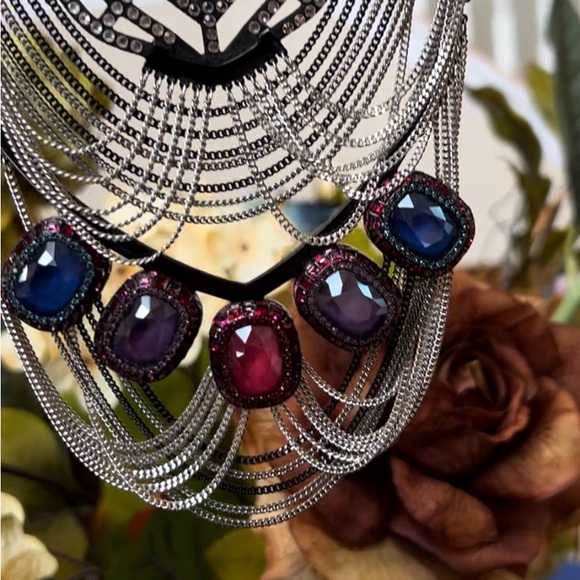 Swarovski dark big statement necklace 5142827 - Picture 5 of 12